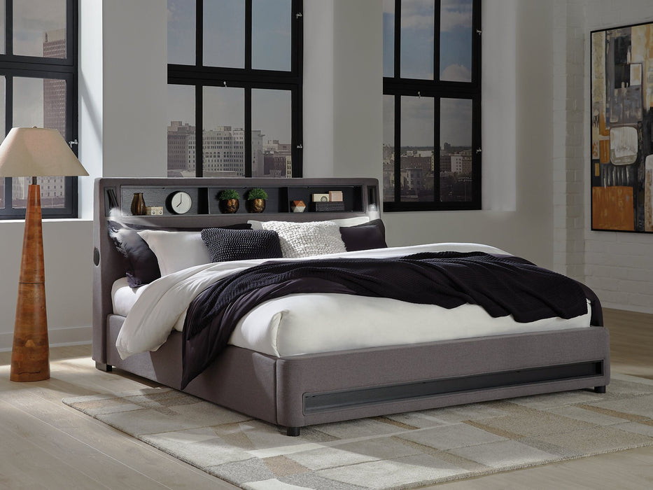 Verishaw Upholstered Bed - Unclaimed Freight North (Aitkin, MN)