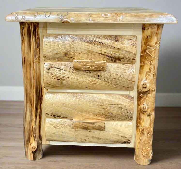 Aspen 2 Drawer Nightstand - Unclaimed Freight North (Aitkin, MN)