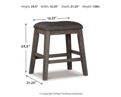 Caitbrook Counter Height Upholstered Bar Stool - Unclaimed Freight North (Aitkin, MN)