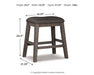 Caitbrook Counter Height Upholstered Bar Stool - Unclaimed Freight North (Aitkin, MN)