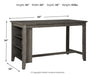 Caitbrook Counter Height Dining Table - Unclaimed Freight North (Aitkin, MN)