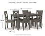 Caitbrook Dining Table and Chairs (Set of 7) - Unclaimed Freight North (Aitkin, MN)