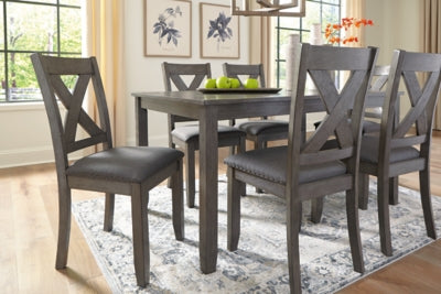 Caitbrook Dining Table and Chairs (Set of 7) - Unclaimed Freight North (Aitkin, MN)