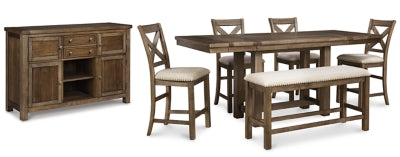 Moriville Counter Height Dining Set - Unclaimed Freight North (Aitkin, MN)