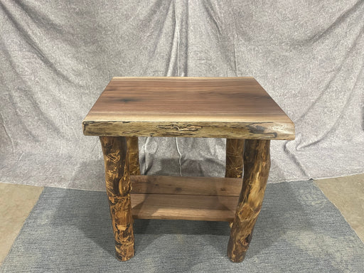 Black Walnut & Aspen End Table - Unclaimed Freight North (Aitkin, MN)