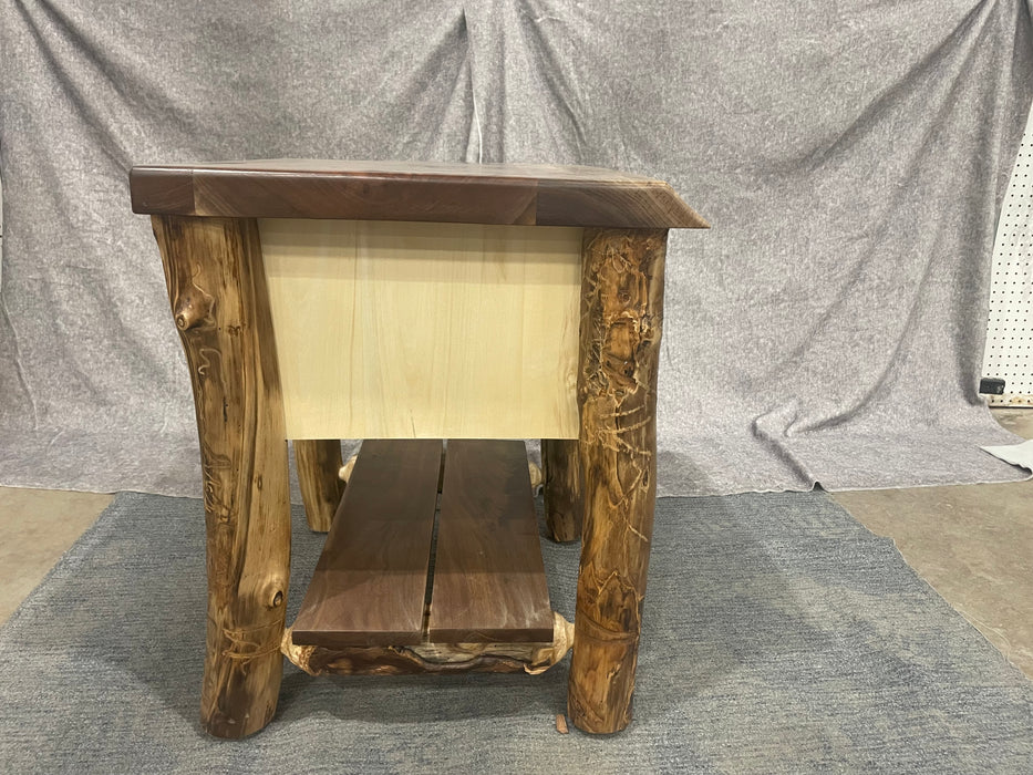 Black Walnut & Aspen Nightstand - Unclaimed Freight North (Aitkin, MN)