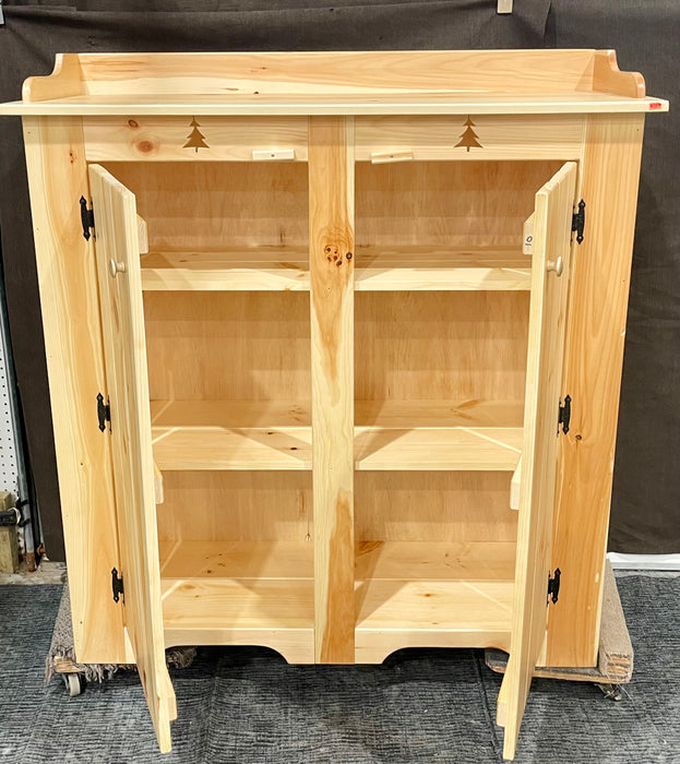 Wide Pine Jelly Cabinet