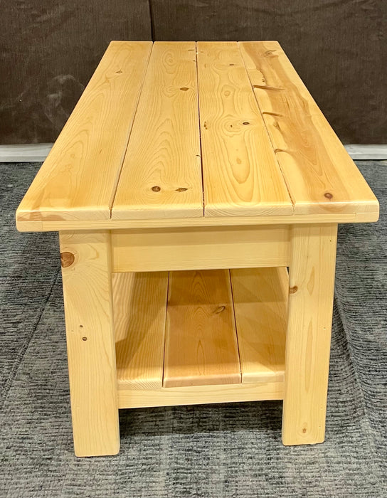 Pine Coffee Table W/ Tree Cut Out