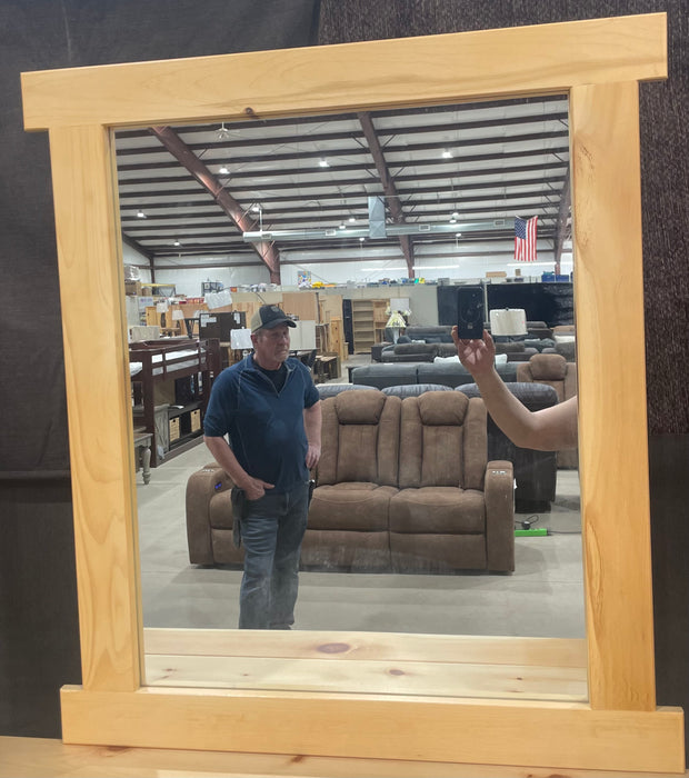 Pine dresser with mirror