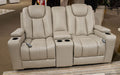 Elevate Edges Glider Reclining Loveseat with Console - Unclaimed Freight North (Aitkin, MN)