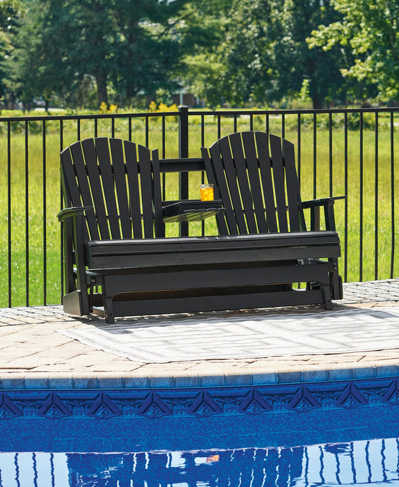 Hyland wave Outdoor Glider Loveseat - Unclaimed Freight North (Aitkin, MN)
