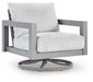Hurley Park Outdoor Swivel Chair with Cushion - Unclaimed Freight North (Aitkin, MN)
