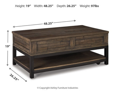 Johurst Coffee Table with Lift Top - Unclaimed Freight North (Aitkin, MN)