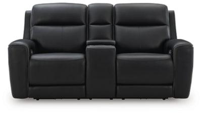 5Z-Relaxation Power Reclining Loveseat with Console - Unclaimed Freight North (Aitkin, MN)