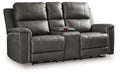 Bleckley Power Reclining Loveseat with Console - Unclaimed Freight North (Aitkin, MN)