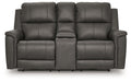 Bleckley Power Reclining Loveseat with Console - Unclaimed Freight North (Aitkin, MN)