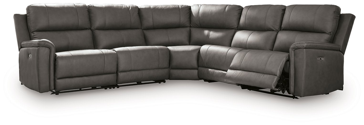 Bleckley Power Reclining Sectional - Unclaimed Freight North (Aitkin, MN)
