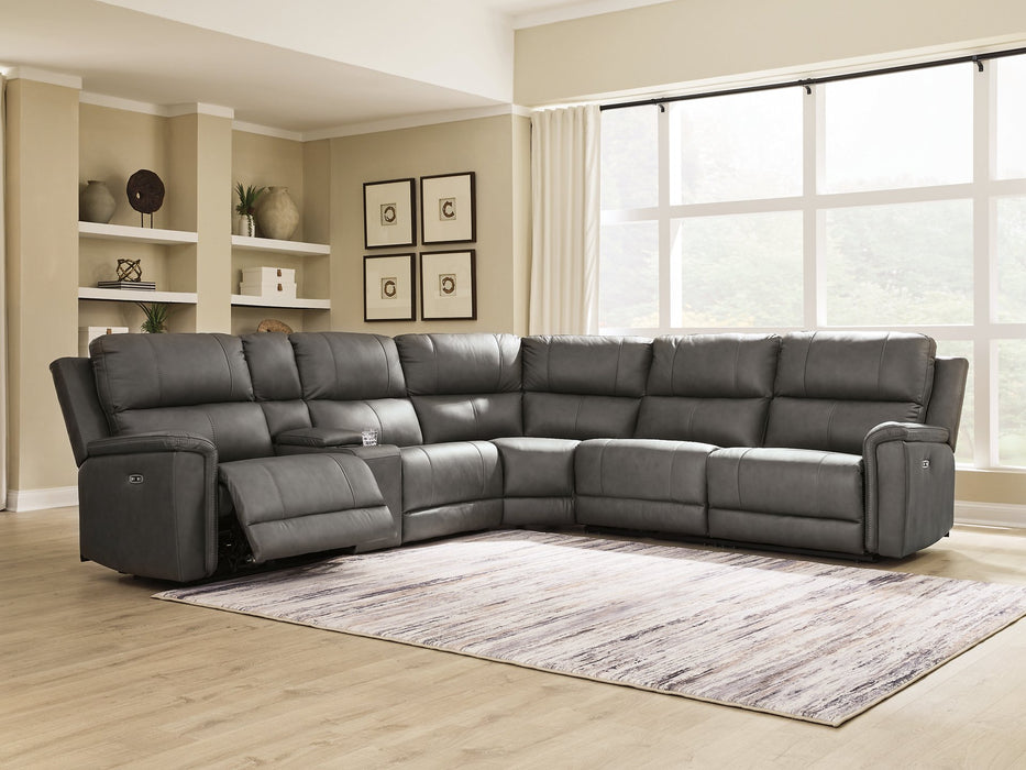 Bleckley Power Reclining Sectional - Unclaimed Freight North (Aitkin, MN)