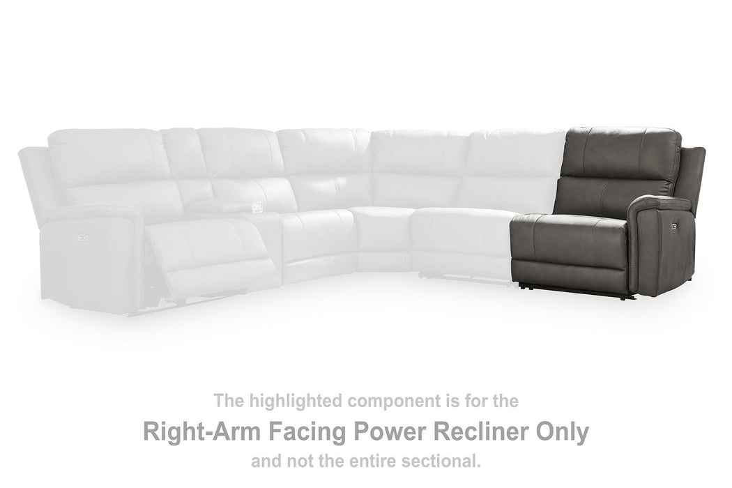 Bleckley Power Reclining Sectional - Unclaimed Freight North (Aitkin, MN)