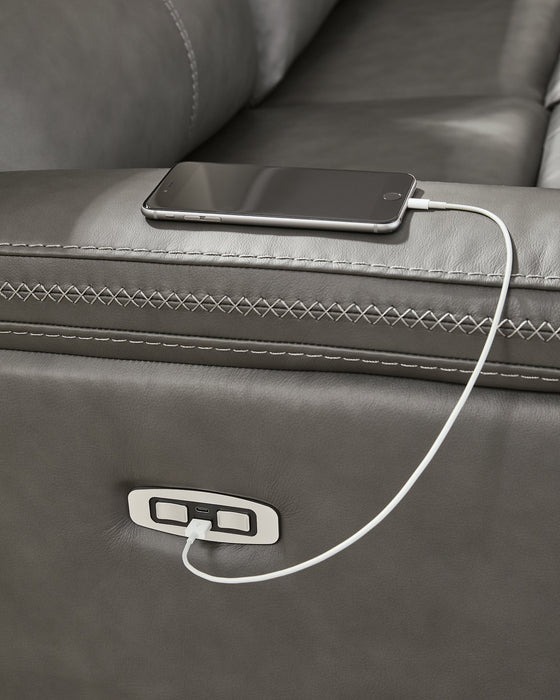 Bleckley Power Reclining Sectional - Unclaimed Freight North (Aitkin, MN)