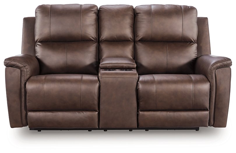 Bleckley Power Reclining Loveseat with Console - Unclaimed Freight North (Aitkin, MN)
