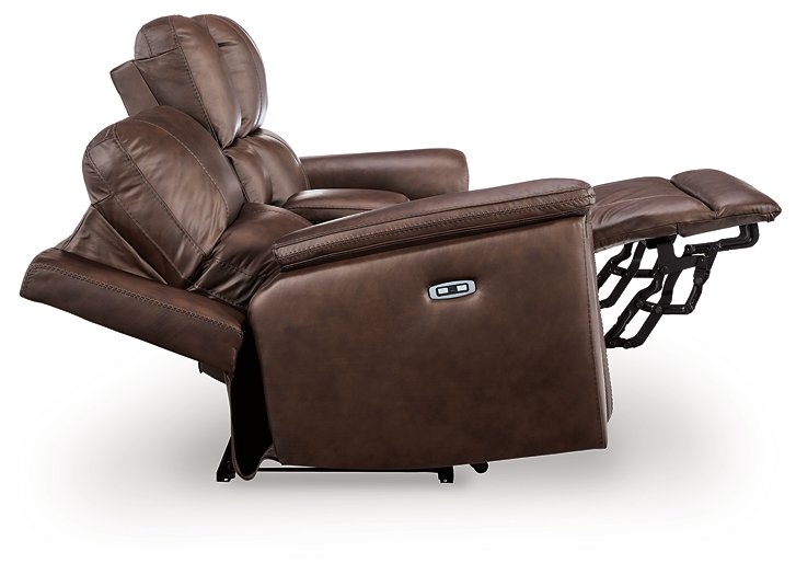 Bleckley Power Reclining Loveseat with Console - Unclaimed Freight North (Aitkin, MN)