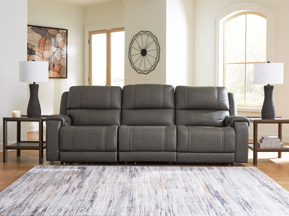 5Z - Pittson Power Sectional Reclining Sofa - Unclaimed Freight North (Aitkin, MN)