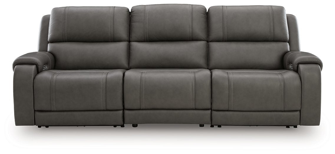 5Z - Pittson Power Sectional Reclining Sofa - Unclaimed Freight North (Aitkin, MN)