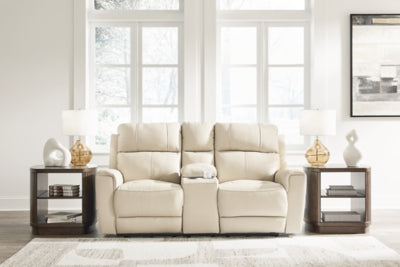 Dahlmoore Power Reclining Loveseat with Console - Unclaimed Freight North (Aitkin, MN)