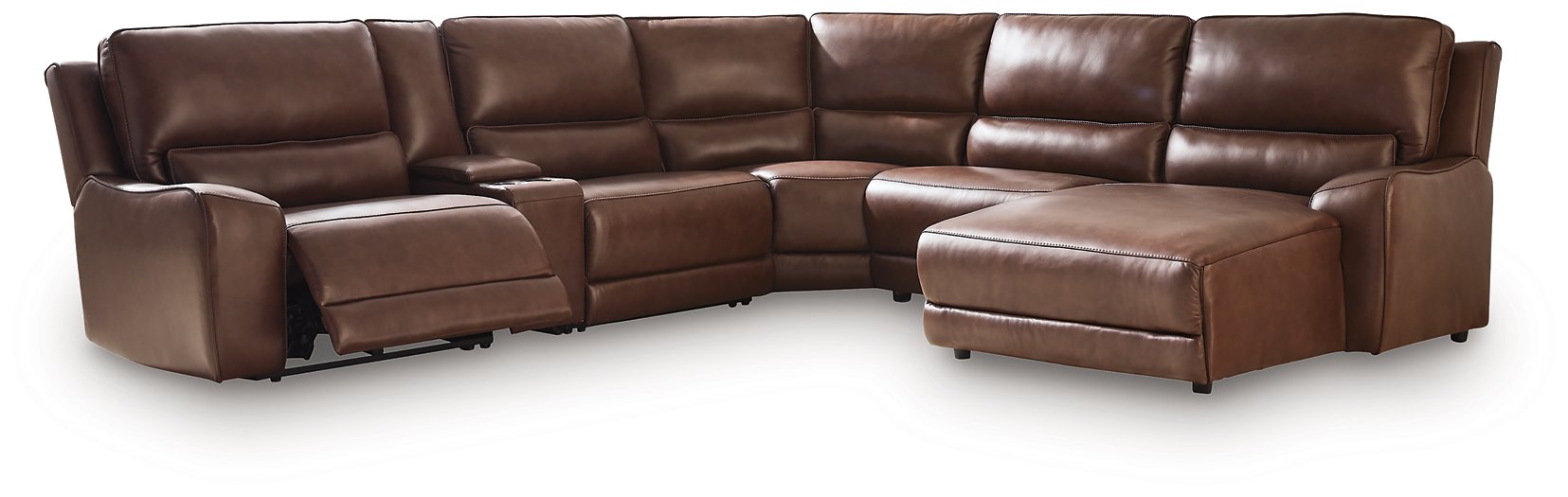 DeepWakes Power Reclining Sectional with Chaise - Unclaimed Freight North (Aitkin, MN)