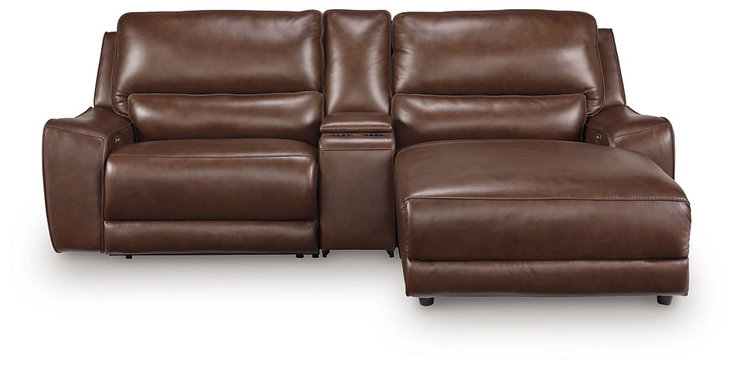 DeepWakes Power Reclining Sectional with Chaise - Unclaimed Freight North (Aitkin, MN)