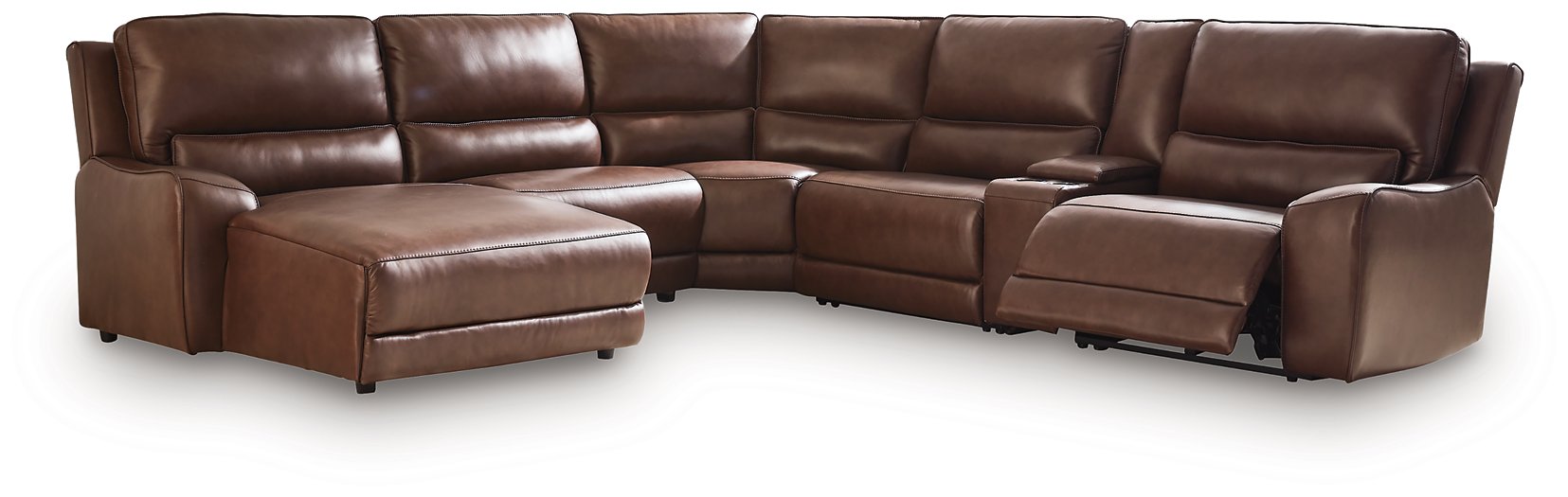 DeepWakes Power Reclining Sectional with Chaise - Unclaimed Freight North (Aitkin, MN)
