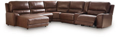 DeepWakes Power Reclining Sectional with Chaise - Unclaimed Freight North (Aitkin, MN)