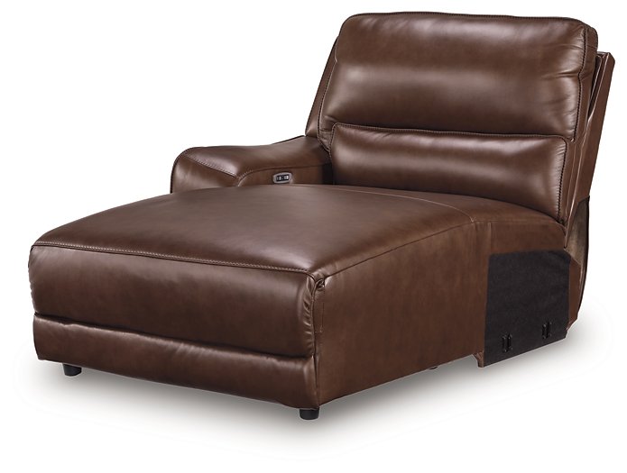 DeepWakes Power Reclining Sectional with Chaise - Unclaimed Freight North (Aitkin, MN)