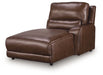 DeepWakes Power Reclining Sectional with Chaise - Unclaimed Freight North (Aitkin, MN)