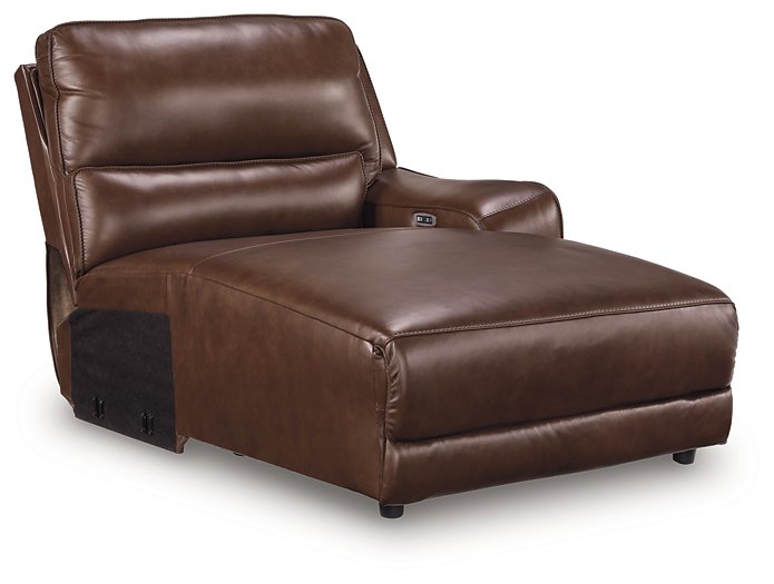 DeepWakes Power Reclining Sectional with Chaise - Unclaimed Freight North (Aitkin, MN)