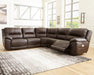 Dunleith Power Reclining Sectional - Unclaimed Freight North (Aitkin, MN)