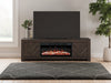 Cayboni 71" TV Stand with Electric Fireplace - Unclaimed Freight North (Aitkin, MN)