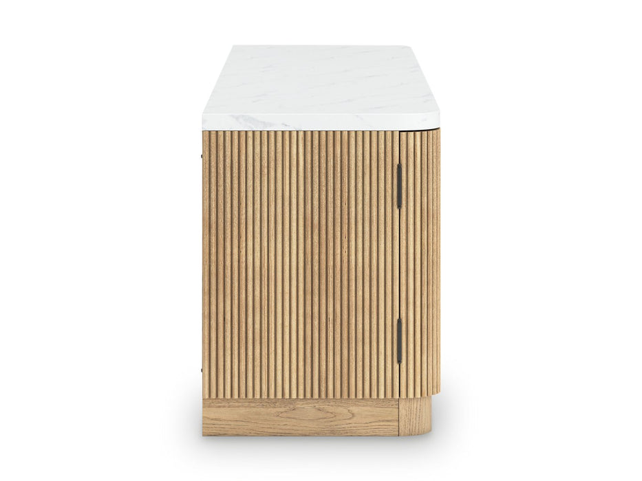 Camdill 80" TV Stand with Electric Fireplace - Unclaimed Freight North (Aitkin, MN)